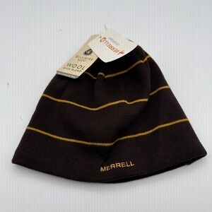 Merrell Walden Merino Wool Beanie Adult Unisex One Size Espresso Brown NWT 2010s
